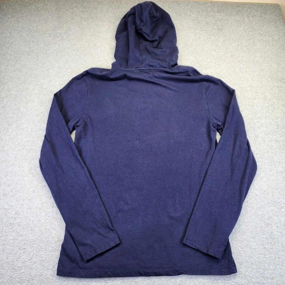 Polo Ralph Lauren Mens M Ski Bear Jersey Hooded‎ T-Shirt Long Sleeve Blue